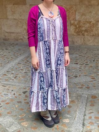 Vestido Boho largo estampado