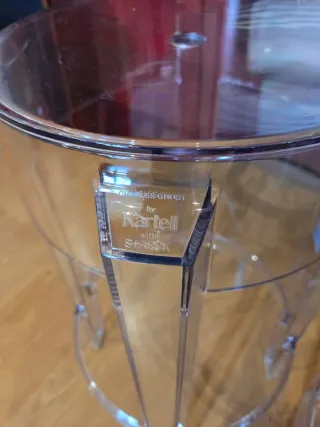 2 Sgabelli Kartell Ghost 65cm Trasparenti