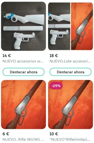 Juego COMO NUEVO Wii Western Heroes+Rifle NUEVO