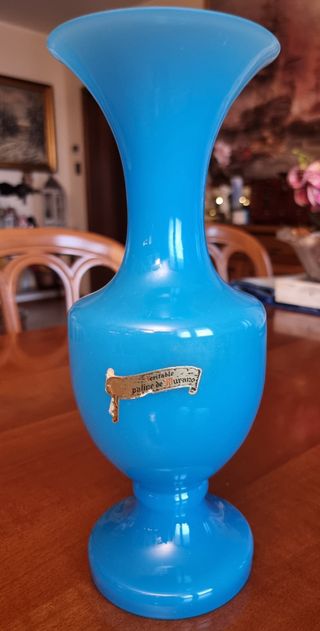 Vaso in vetro di Murano - Blu Intenso