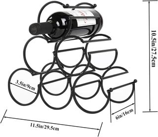 Botellero de Mesa Hierro Rústico