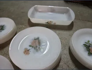 Vajilla Arcopal Flor Rosa