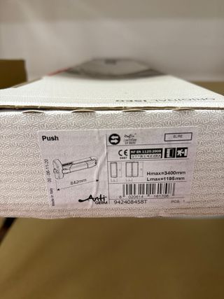 Barra antipánico Cisa EN1125 Nueva