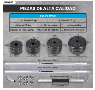 Mancuernas Ajustables 3 en 1