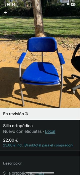 Silla ortopédica