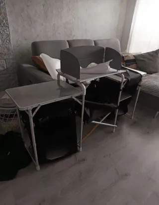 Mesa Cocina Camping Plegable Tectake