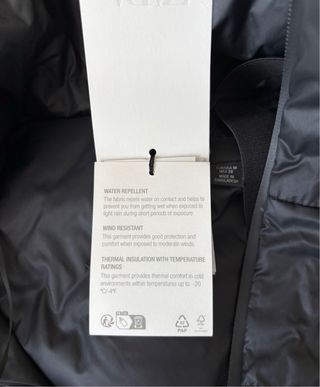 Abrigo largo acolchado negro