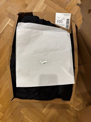 Abrigo largo acolchado negro