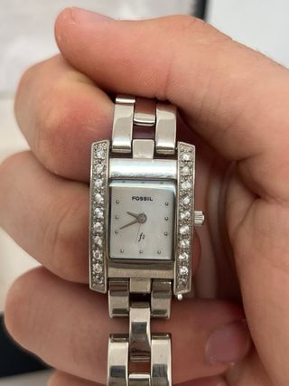 Reloj Fossil Mujer Plata y Blanco
