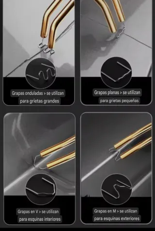 NUEVA!Pistola térmica grapas para soldar plasticos