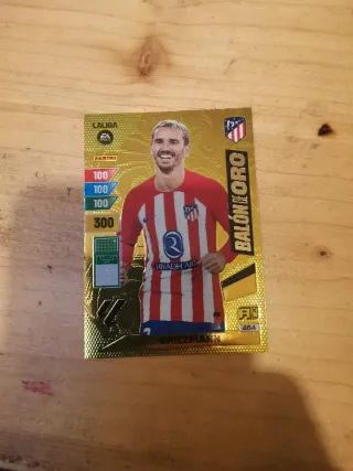 Tarjeta Panini Adrenalyn XL Griezmann Balón de Oro