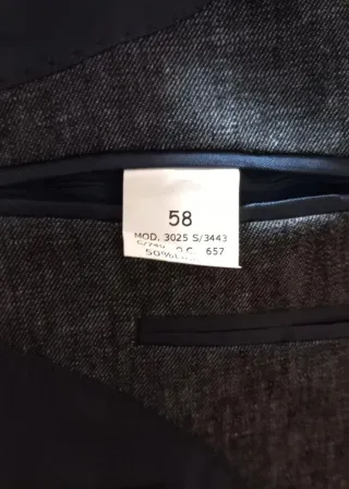 Chaqueta blazer lana hombre talla 56