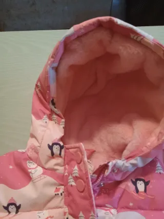 Giubbotto invernale bambina con pinguini