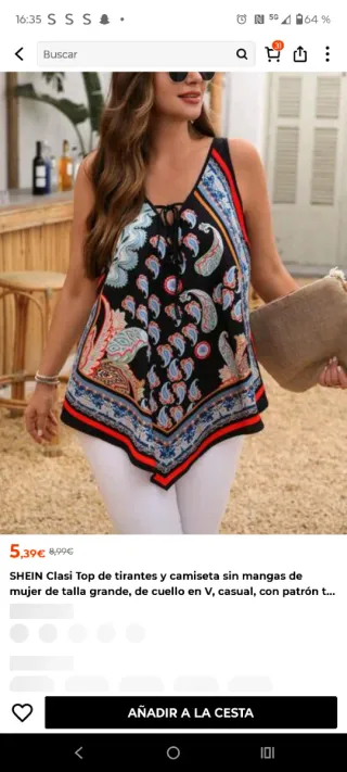 Top tirantes XXL sin estrenar ,no envío