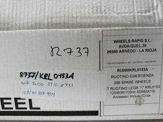 OULET! Rueda de repuesto 125/80 R17 +LLANTA subaru