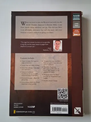 Bibbia NASB Thinline Large Print