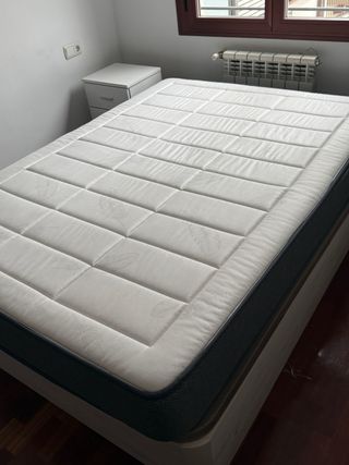 Pack Cama: Canapé + Colchón 135cm + 2 Mesitas