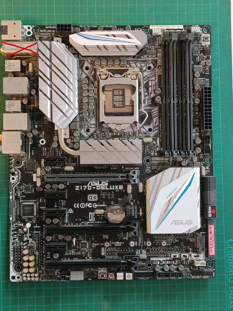 Placa Base ASUS Z170-Deluxe Para Intel 6a y 7a Gen