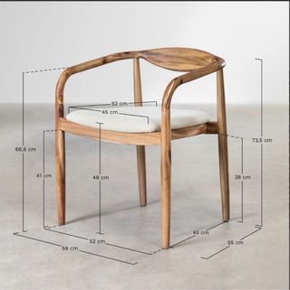 Pack 2 Sillas Comedor Mallory Madera SKLUM