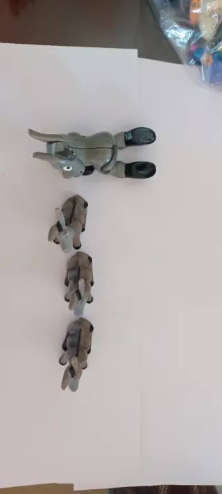 Ciuchini Shrek 3 pezzi + 1 asino