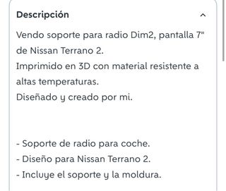 Soporte Radio 2DIN Nissan Terrano