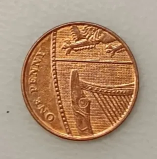 Moneda 1 Penique Reino Unido 2017