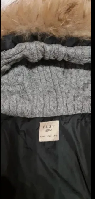 Giacca imbottita bambina ELSY nera TG.38