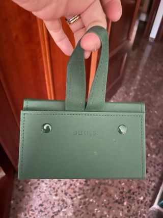Estuche de viaje para gafas verde