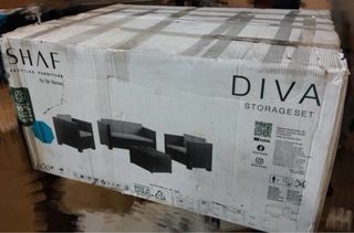 Conjunto de Resina Sophie Sofa con sillones y mesa