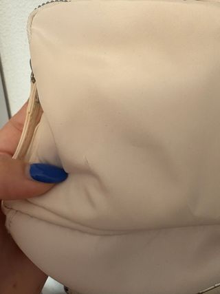 Mochila pequeña beige