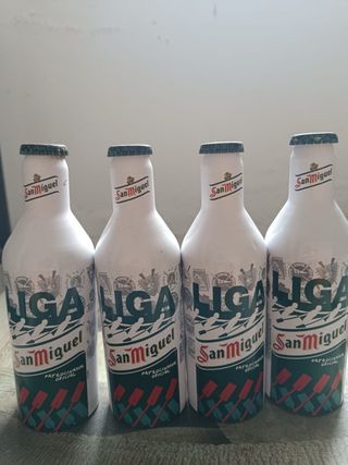 4 Botellas Aluminio Liga Remo San Miguel
