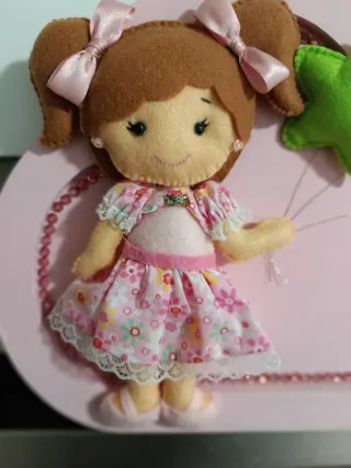 Ornamento cameretta bimba con nome Elisa.