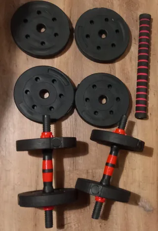 Juego Mancuernas Ajustables Pesas Gimnasio