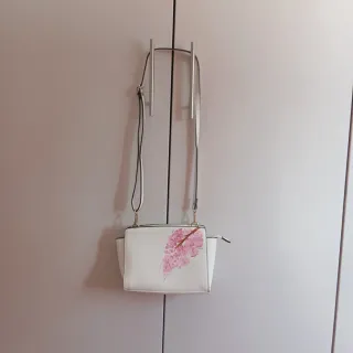 Borsa dipinta a mano fiori di ciliegio