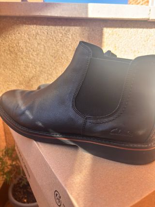 Botines Clarks Piel Negro Talla 43