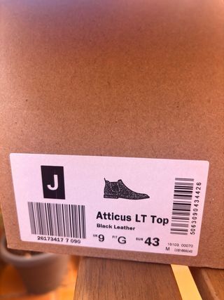 Botines Clarks Piel Negro Talla 43