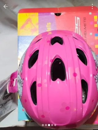 Casco Infantil Ges Ciclismo Rosa Ovejas
