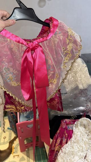 Traje Fallera Niña Rosa 5-7 años