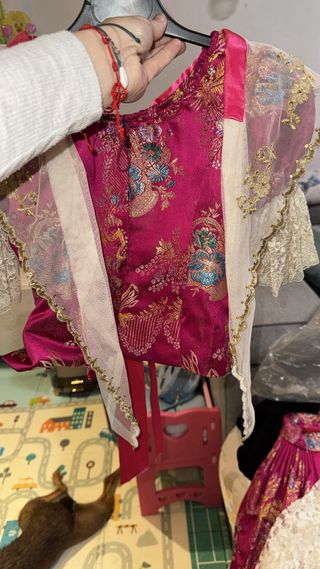 Traje Fallera Niña Rosa 5-7 años