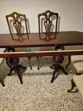 Mesa comedor extensible + 6 sillas