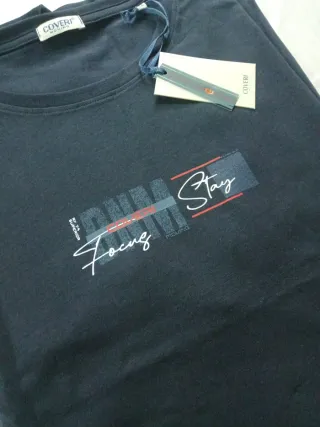 Maglia Coveri Uomo Blu Taglia 6XL
