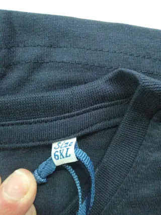 Maglia Coveri Uomo Blu Taglia 6XL