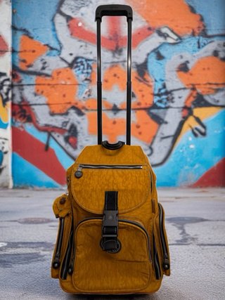 Mochila de Viaje con Ruedas Kipling Amarilla