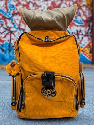 Mochila de Viaje con Ruedas Kipling Amarilla