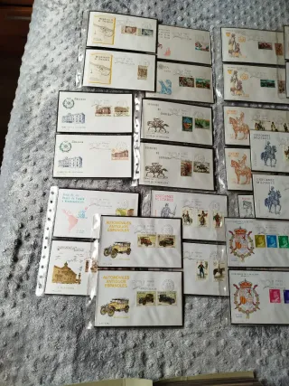 30 sobres 1er día filatelia 1976 sellos