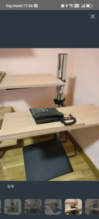 Mesa ordenador 3 alturas