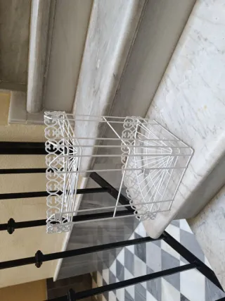 Nueva Estantería de esquina blanca