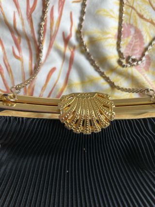 Bolso de fiesta Hilso negro y dorado