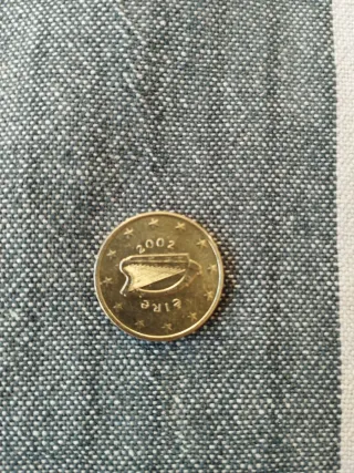 Moneda 10 cénti. Irlanda 2002