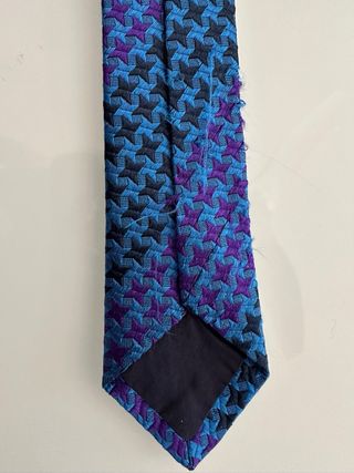 Corbata de seda Santa Eulalia azul y morada